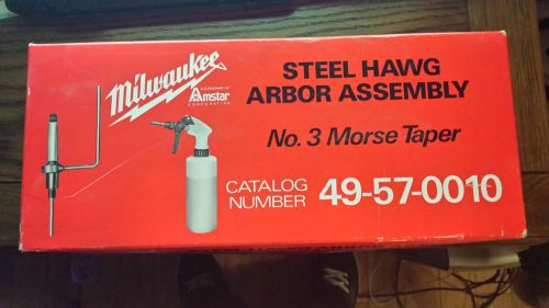 Milwaukee Steel Hawg Arbor Assembly No.3 Morse Taper Catalog #49-57-0010