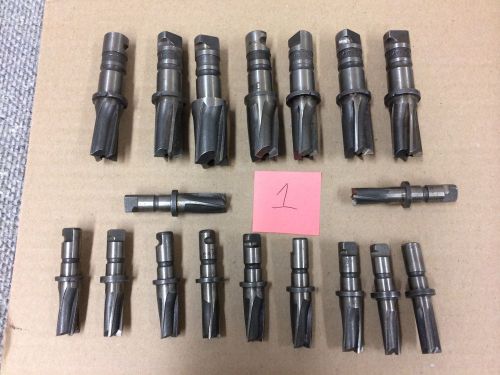 Eclipse Twist Lock Counterbore Cutters, LOT #1, 18 pieces