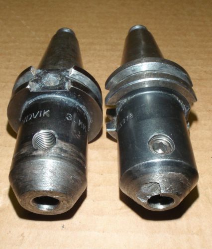 Lot of (2) 3/8&#034; CAT30  End Mill Holders Taper  Tool CAT 30
