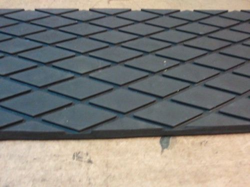 Rb diamond pattern  rubber mat 10/11 mm thk x48&#034;wide for sale