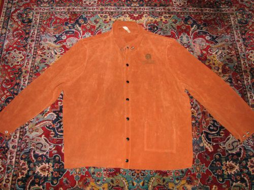 Vintage Redline Suede Leather Welders Welding Jacket Coat Extra Large XL NOS