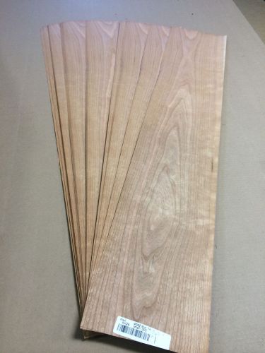 Wood Veneer Cherry 7x40 22pcs total Raw Veneer  &#034;EXOTIC&#034; CH9 11-18
