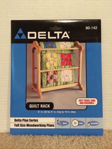 Delta Quilt Rack Woodworking Pattern -  Plans - Full Size - NEW 80-142