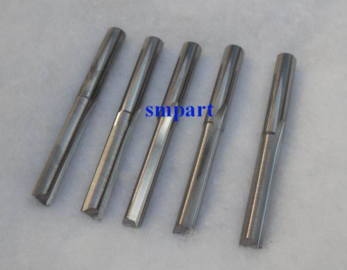 5 CNC router wood double straight cutting bit 6mm 52mm