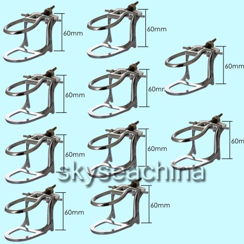 10X Dental Lab Adjustable Articulator Silver Alloy Occlusors Middle Size