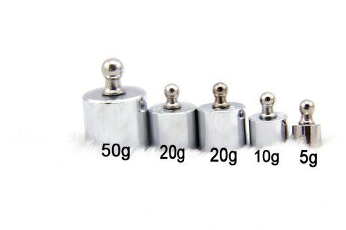 100g 5pcs 5g-50g calibration weight set 5g 10g 20g 20g 50g m1 class for sale