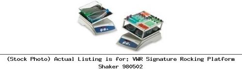 Vwr signature rocking platform shaker 980502 laboratory apparatus for sale