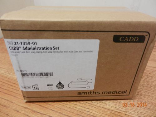 Smiths 21-7359-01 CADD Administration Set MLuer  NEW 12pcs