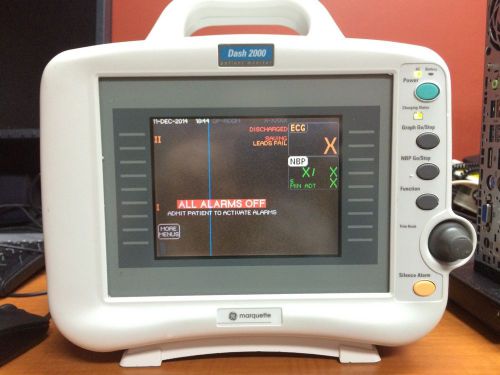 Ge Marquette Dash 2000 Patient Monitor