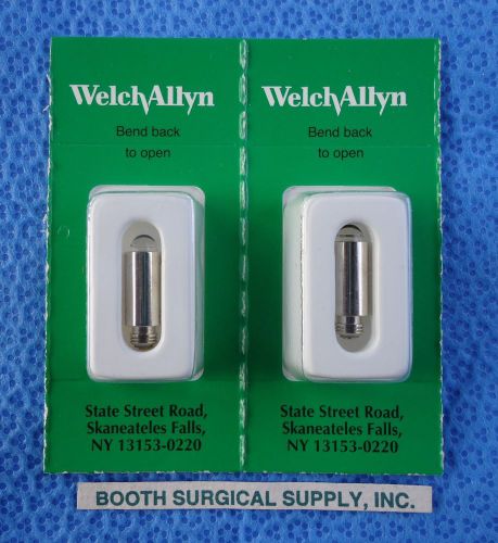 Welch allyn 03100-u 3.5v halogen replacement bulb- genuine welch allyn--2-pack! for sale