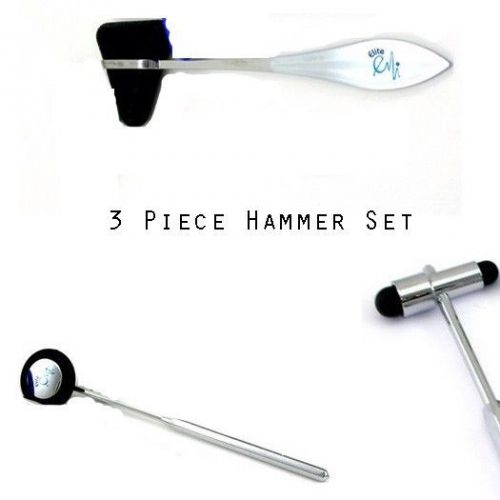 Neurological Reflex Hammer Set In Black 3 Pieces - Taylor, Babinski, Buck