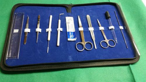 21 pcs biology lab anatomy medical student dissecting dissection kit w scalpel for sale