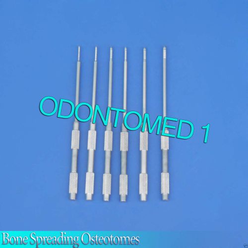 Set of 6 Bone Spreading Osteotomes W / Adujstable stops