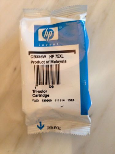 HP 75XL Tri-Color Cartridge- factory sealed in wrapper (but no box)- half price!