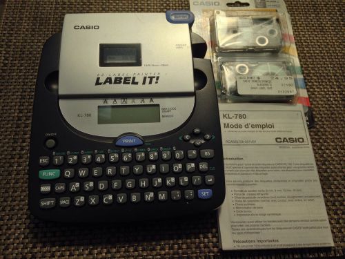 Casio Label It Maker with Instructions And Extra Tapes