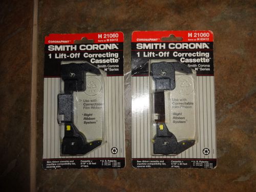 2 SMITH CORONA LIFT-OFF CORRECTING CASSETTES H21060 (H63412) NEW IN PACKAGE