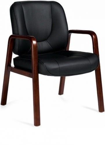 New- Executive Luxhide Leather Guest Chair by Office to Go (Model OTG 11770)