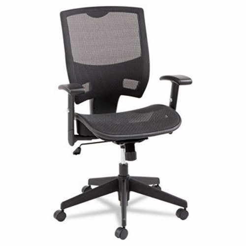 Alera Epoch Series All Mesh Multifunction Mid-Back Chair, Black (ALEEP4218)