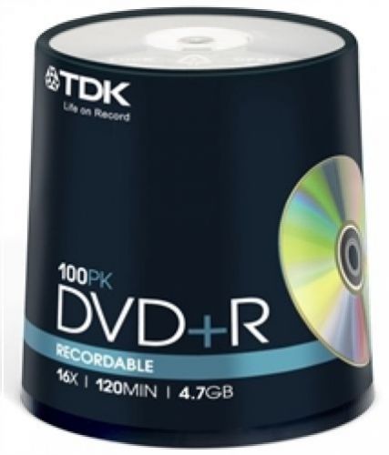600 TDK 16X DVD+R 4.7GB (TDK Logo on Top)