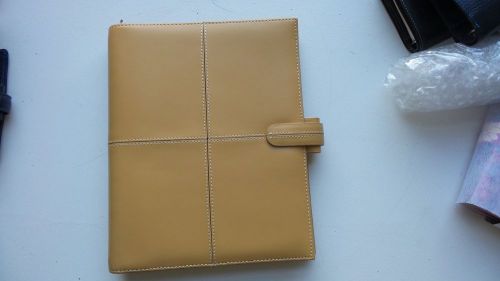 Filofax  Cross Natural (like Tan) A5 Size leather Organizer -Unused hard to find