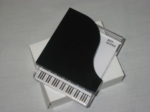 Piano memo desk set 5 1/4 x 4 1/4 + extra note pad nib for sale