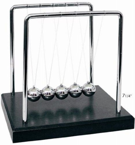 Science Toy Kenetic Large Black Newtons Cradle Office Desk  Educational Pendulum