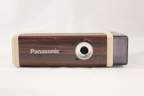 Vintage Panasonic Pencil Sharpener KP-2A Battery Operated Tested Wood Grain