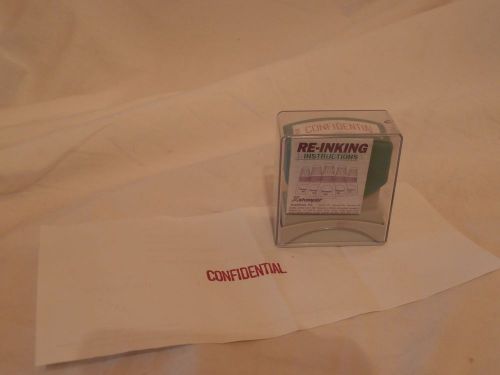 X Stamper Self Inking CONFIDENTIAL #1130 Stamp in Case with Instructions