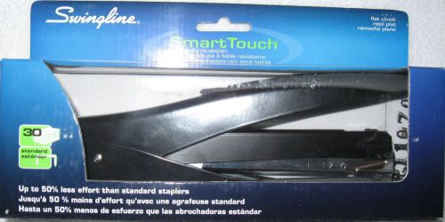 Swingline® SmartTouch™ Flat Cinch Stapler, Black/Gray