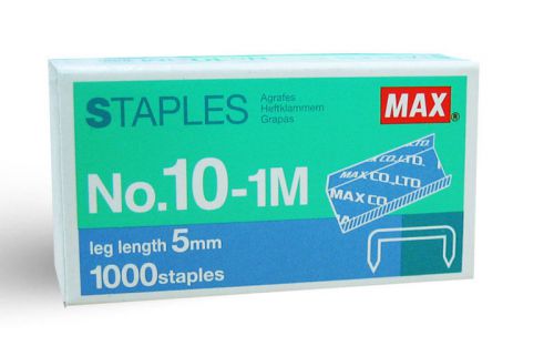Max Staples No.10-1M 5mm Mini 1000 Staples