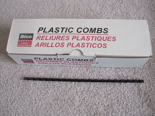 Ibico Plastic Binding Combs 1/4&#034; Black, 100 pcs., Never used in Original Box