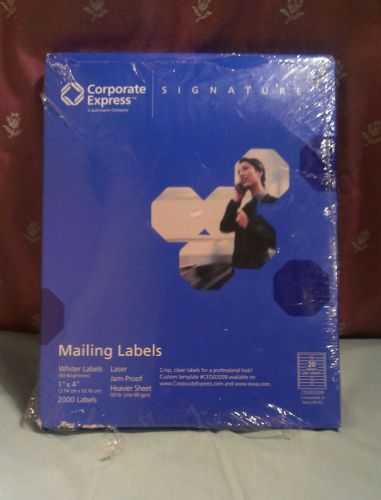 Corporate Express Signature Mailing Labels 2000 Labels