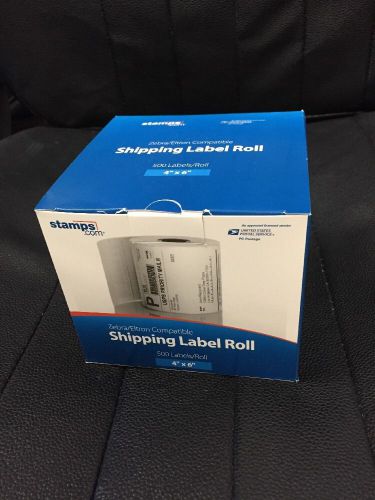 Zebra/eltron compatible thermal shipping label roll,500labels/roll 4&#034;x6&#034;