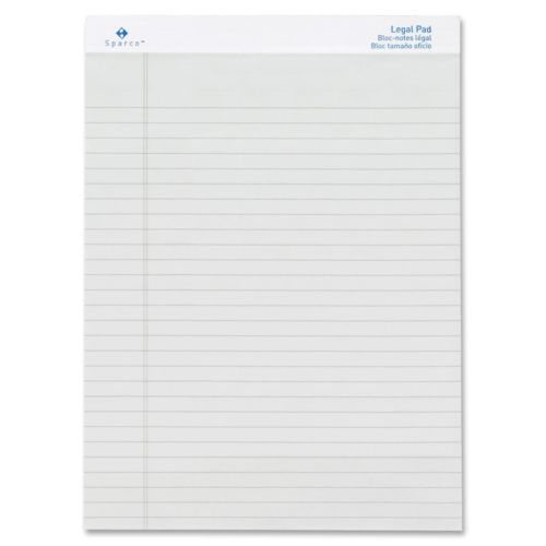 Sparco ivory ruled legal pad - 50 sheet - 16 lb - legal/wide ruled - (spr01074) for sale