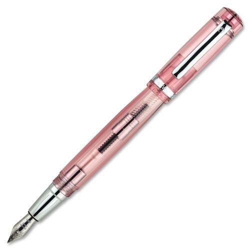 Monteverde artista crystal fountain pen, pink -medium -black ink -pink -1 ea for sale