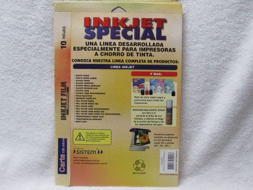 SPECIAL Premium Inkjet Transparency Film 100 SHEETS 8 1/2 X 11 NEW SEALED LOT