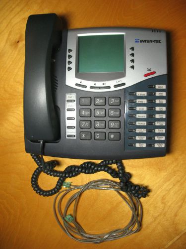 INTER-TEL 8560 AXXESS 550.8560 CHARCOAL LCD DISPLAY PHONE TELEPHONE HAC
