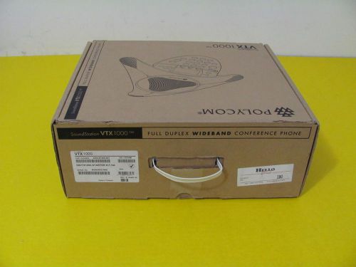 Polycom VTX 1000 Base Acoustic Clarity Corded Conference Phone 2200-07300-001