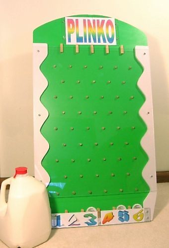 New Portable Plinko Game for Trade Shows, Carnivals, Parties, 31.5&#034; x 18&#034; Flawed
