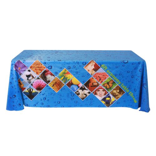 Standard 6ft printed table throw dye-sublimation printing  free shipping for sale
