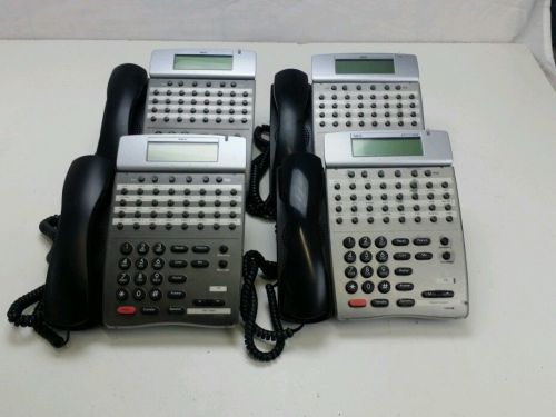 LOT of 4 NEC Telephones DTH-32D-1 BK TEL Dterm 80 Phones 780079