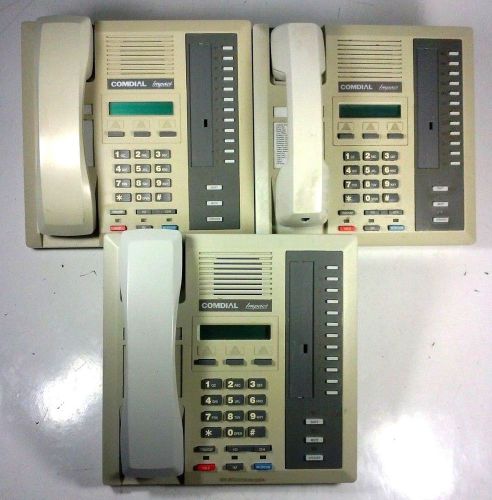 Comdial Impact 8012S-PT Corded 12 Button Office Speaker Phone LOT OF 3
