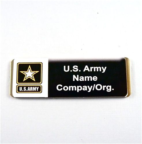 US ARMY PERSONALIZED MAGNETIC ID NAME BADGE,NURSE,DR,MEDIC,MILITARY