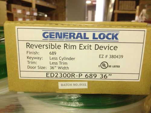 General lock reversible rim exit device 36&#034; for sale