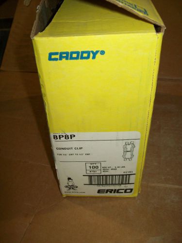 (95) NEW **  Erico Caddy 8P8P Conduit to Conduit Clip Push In 1/2&#034; 1/2&#034; Spacer