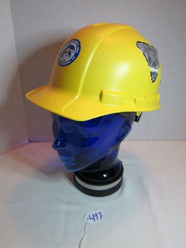 Yellow carpenter&#039;s hard hat for sale