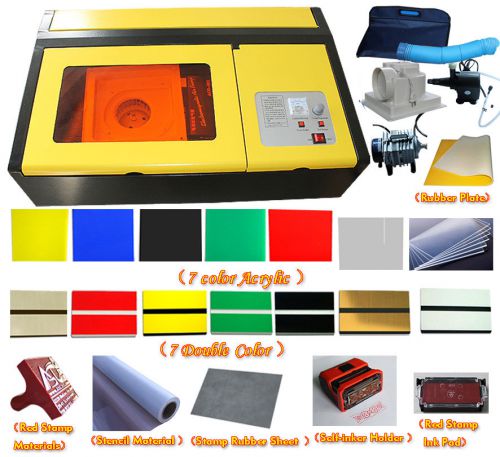 Co2 laser engraver cutter engraving cutting machine with clamp kit 110v for sale