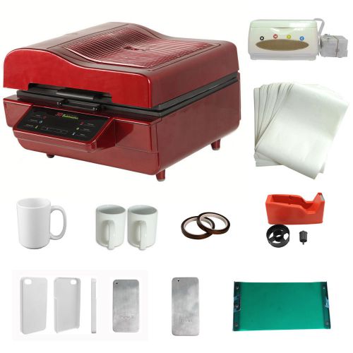 3d sublimation heat press machine 3d iphone case mugs printing transfer kit for sale
