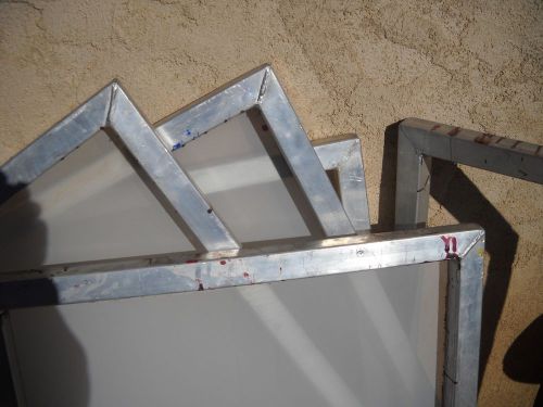5 welded aluminum screen printing frames, 26&#034; x 32&#034; used