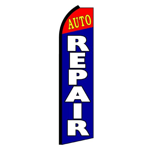 Auto Repair Super Sign Flutter Flag Feather Banner /pole/spike made in USA BK